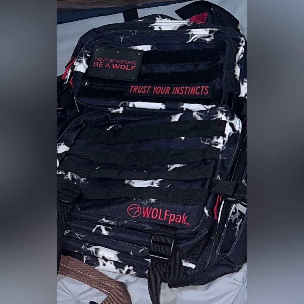 WOLFpak Black Lightning Immortal Red Backpack